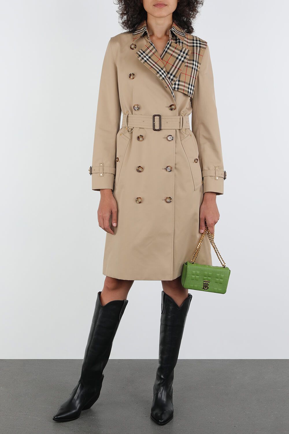 Herne Trench Coat in Brown